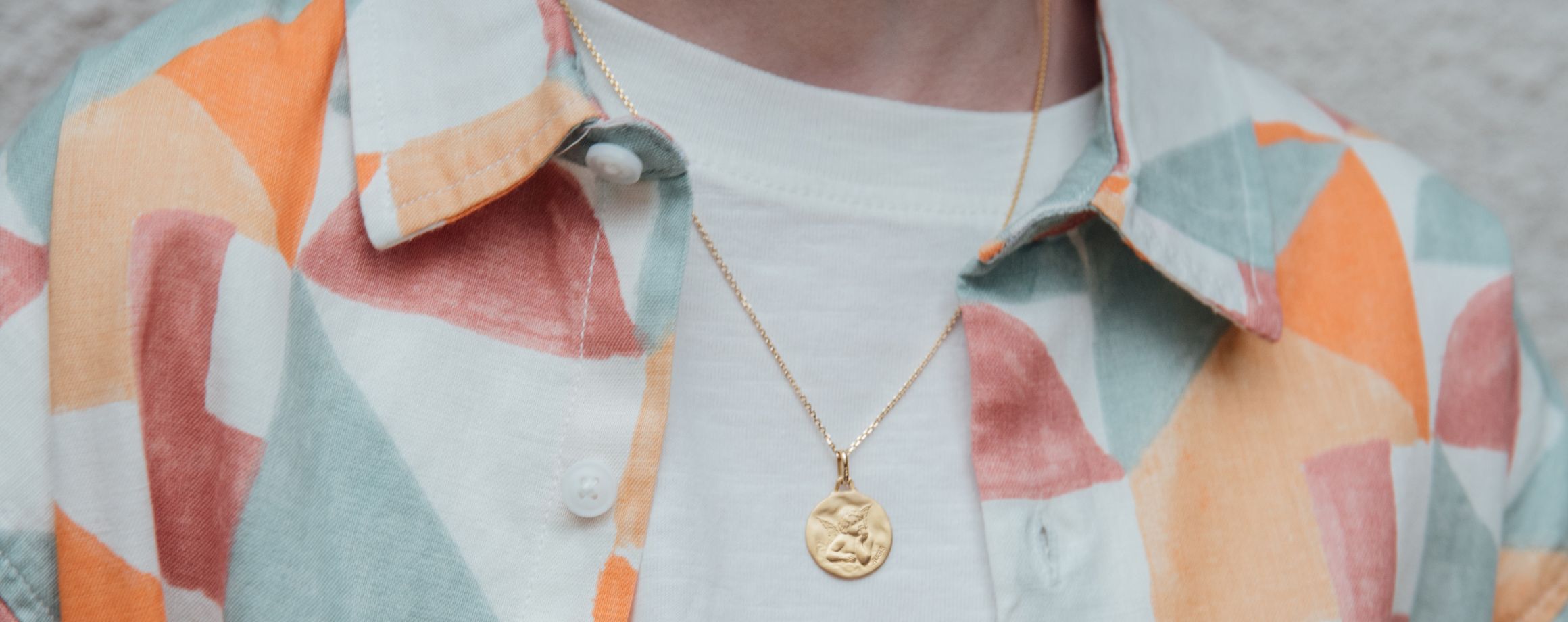 Boys’ christening medallions