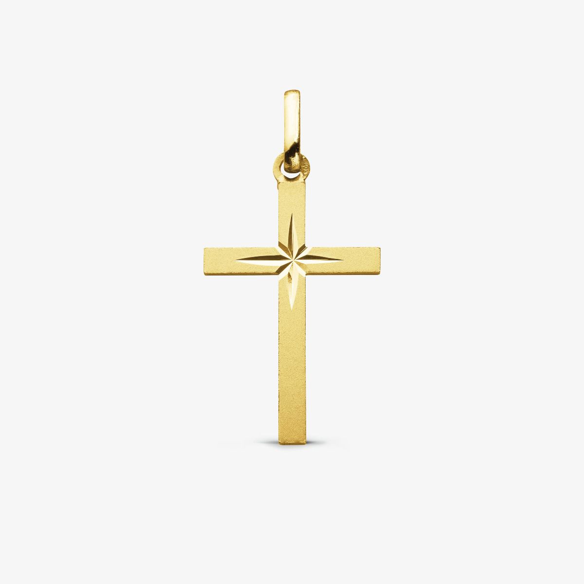 Croix à l’Étoile Or Jaune 18 carats - 20 mm