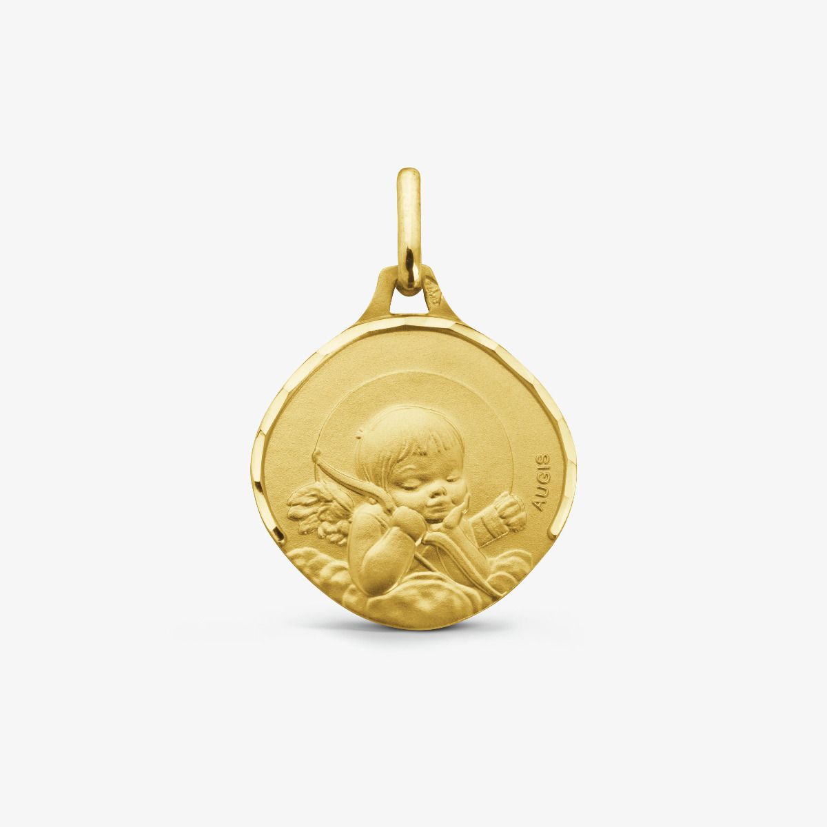 Médaille Ange à l'Arc Or Jaune 18 carats - 15 mm