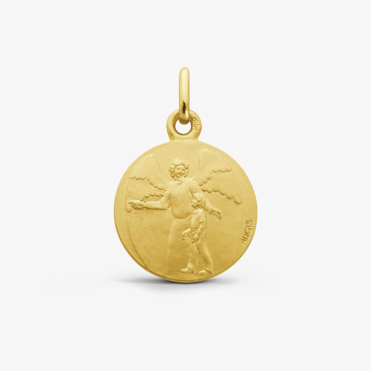 Médaille Ange Gardien Homme Or Jaune 18 carats - 16 mm