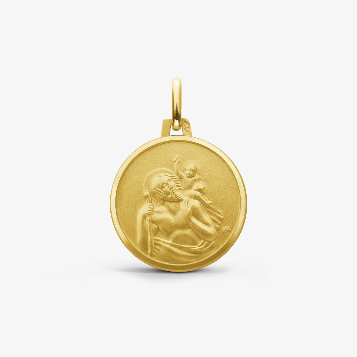 Médaille Saint Christophe Or Jaune 9 carats - 16 mm