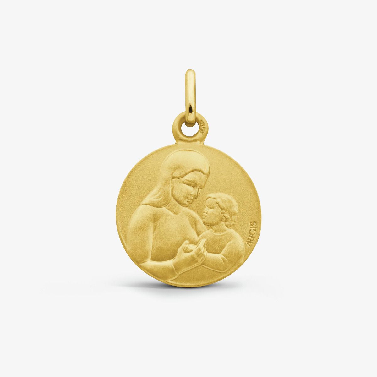 Médaille Vierge à l'Enfant Or Jaune 18 carats - 16 mm