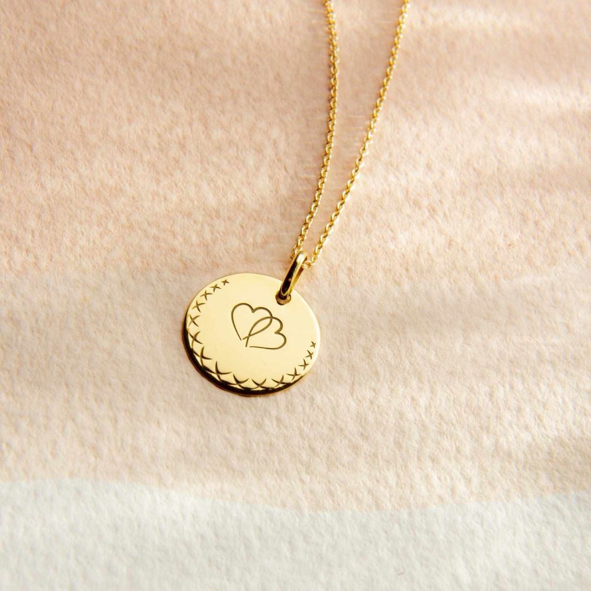 Médaille Love Bird Cœurs 