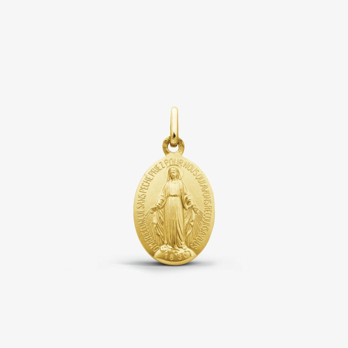 Médaille Miraculeuse en Or Jaune 18 carats - 9 mm