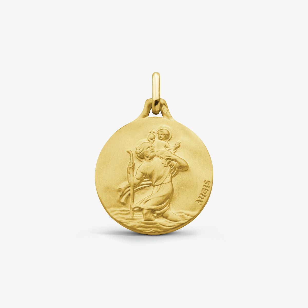 Médaille Saint Christophe Or Jaune - 16mm