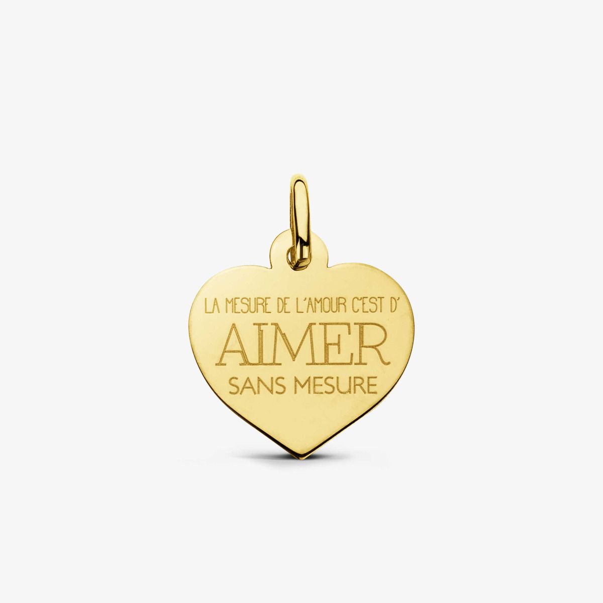 Pendentif Aimer Or Jaune 18 carats - 16 mm